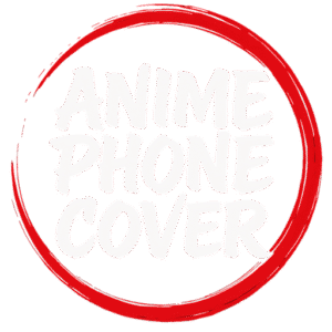 anime phone cover logo no background white