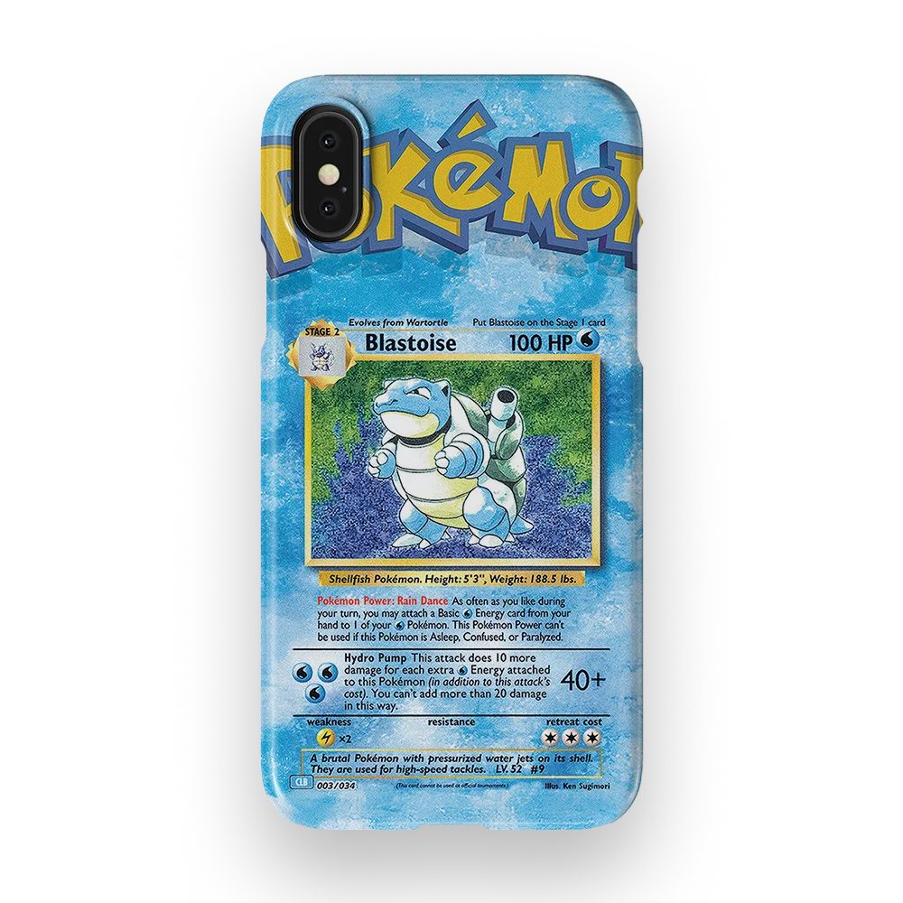 blastoise base set slim iphone xs blastoise base set slim iphone xs