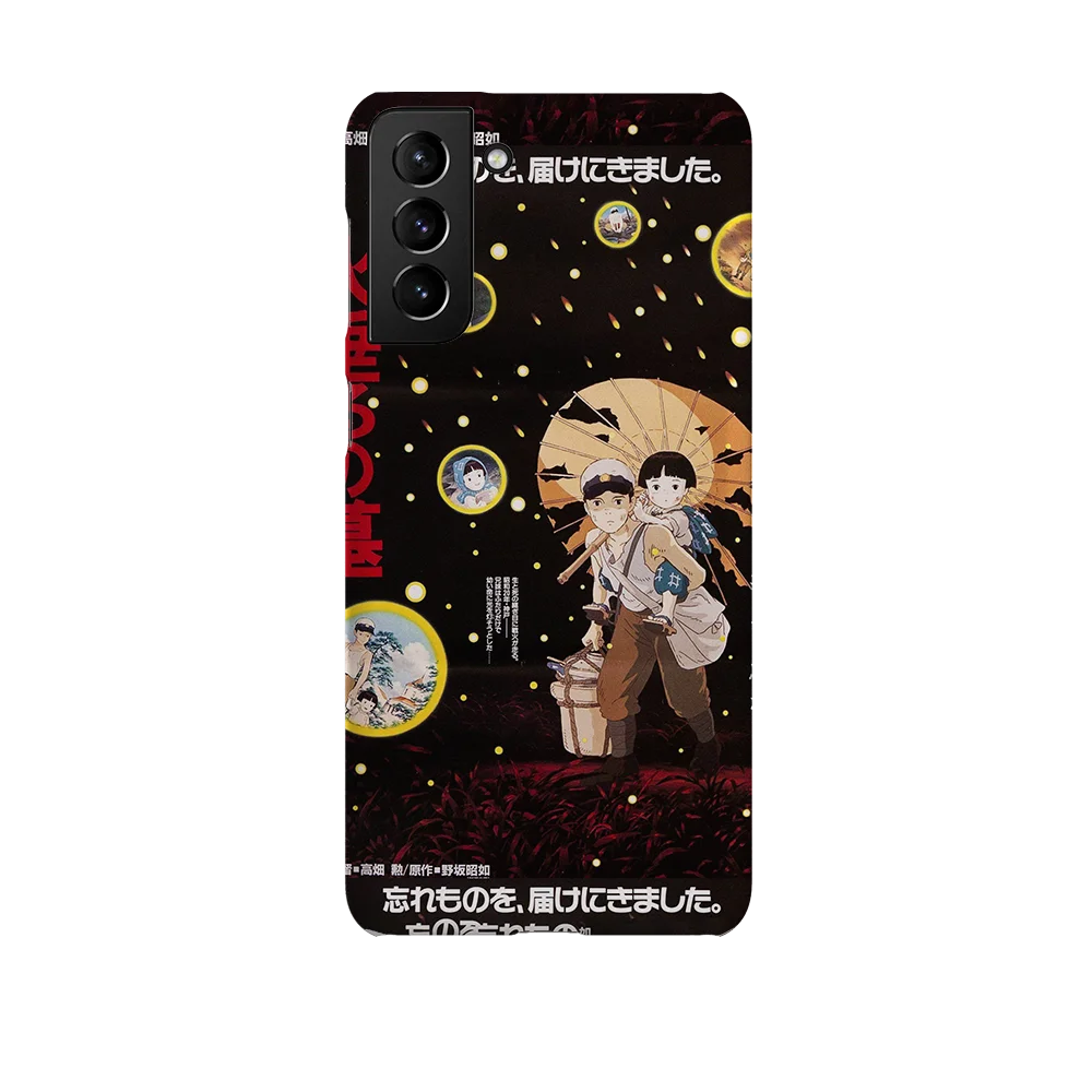 grave of the fireflies vintage poster slim galaxy s21 plus grave of the fireflies vintage poster slim galaxy s21 plus