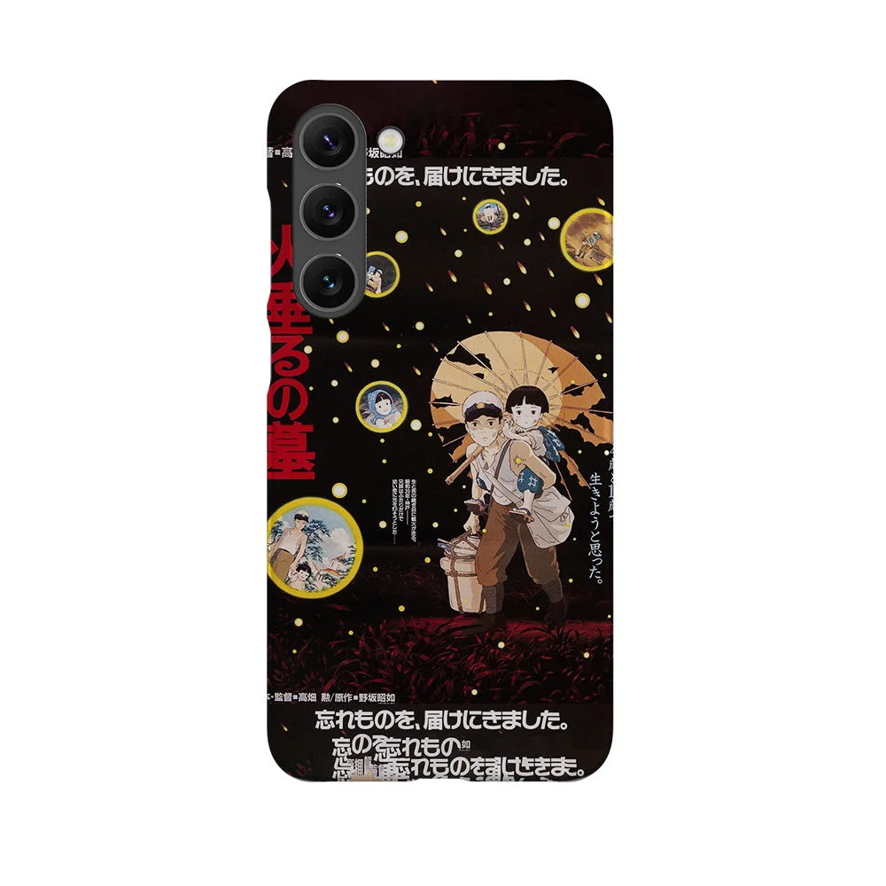 grave of the fireflies vintage poster slim galaxy s23 plus grave of the fireflies vintage poster slim galaxy s23 plus