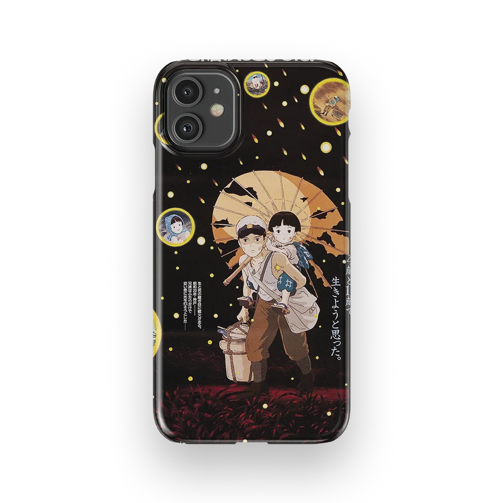 grave of the fireflies vintage poster slim iphone 11 grave of the fireflies vintage poster slim iphone 11