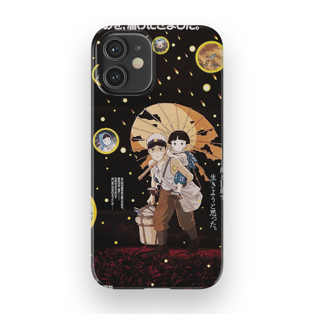 grave of the fireflies vintage poster slim iphone 12 mini grave of the fireflies vintage poster slim iphone 12 mini