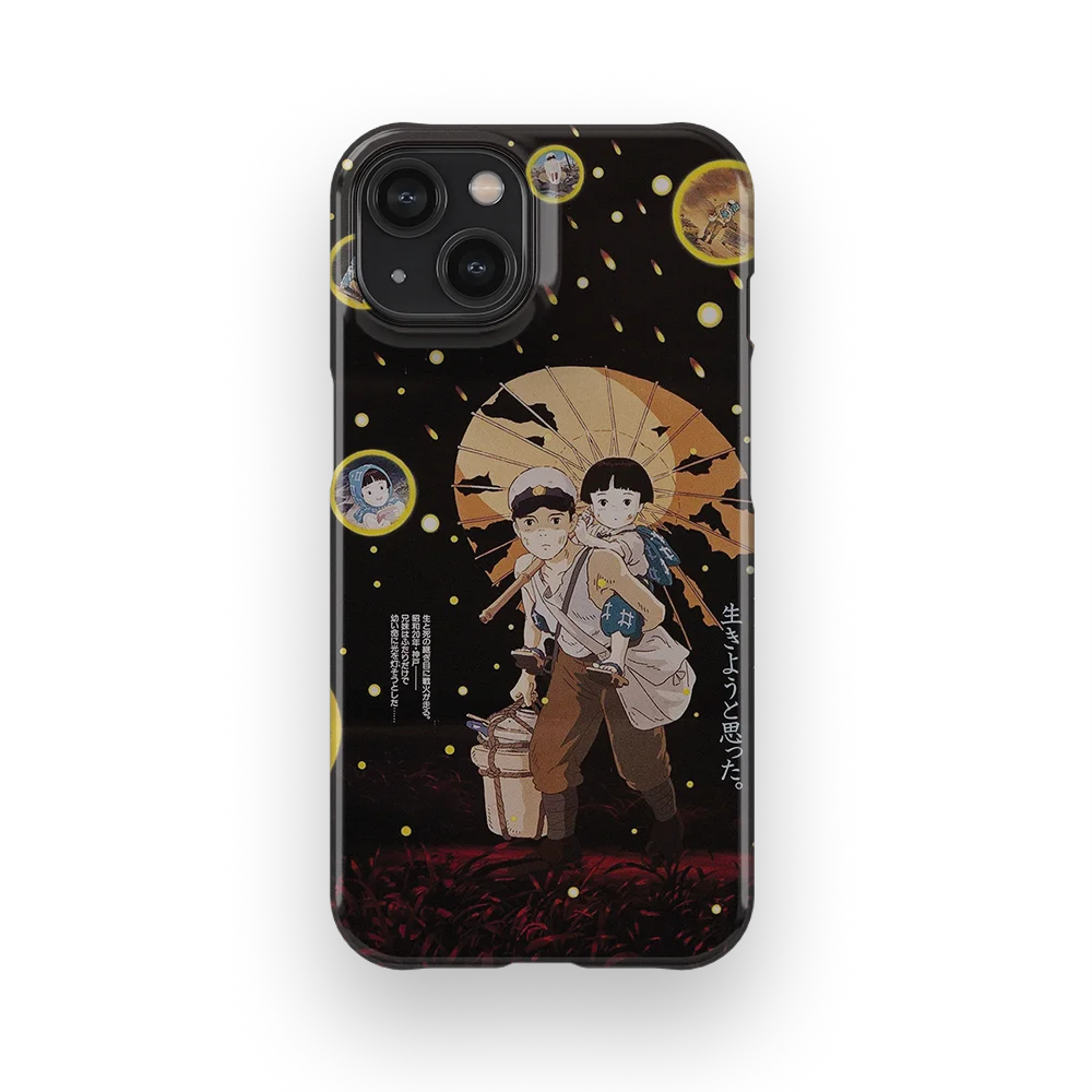 grave of the fireflies vintage poster slim iphone 14 grave of the fireflies vintage poster slim iphone 14