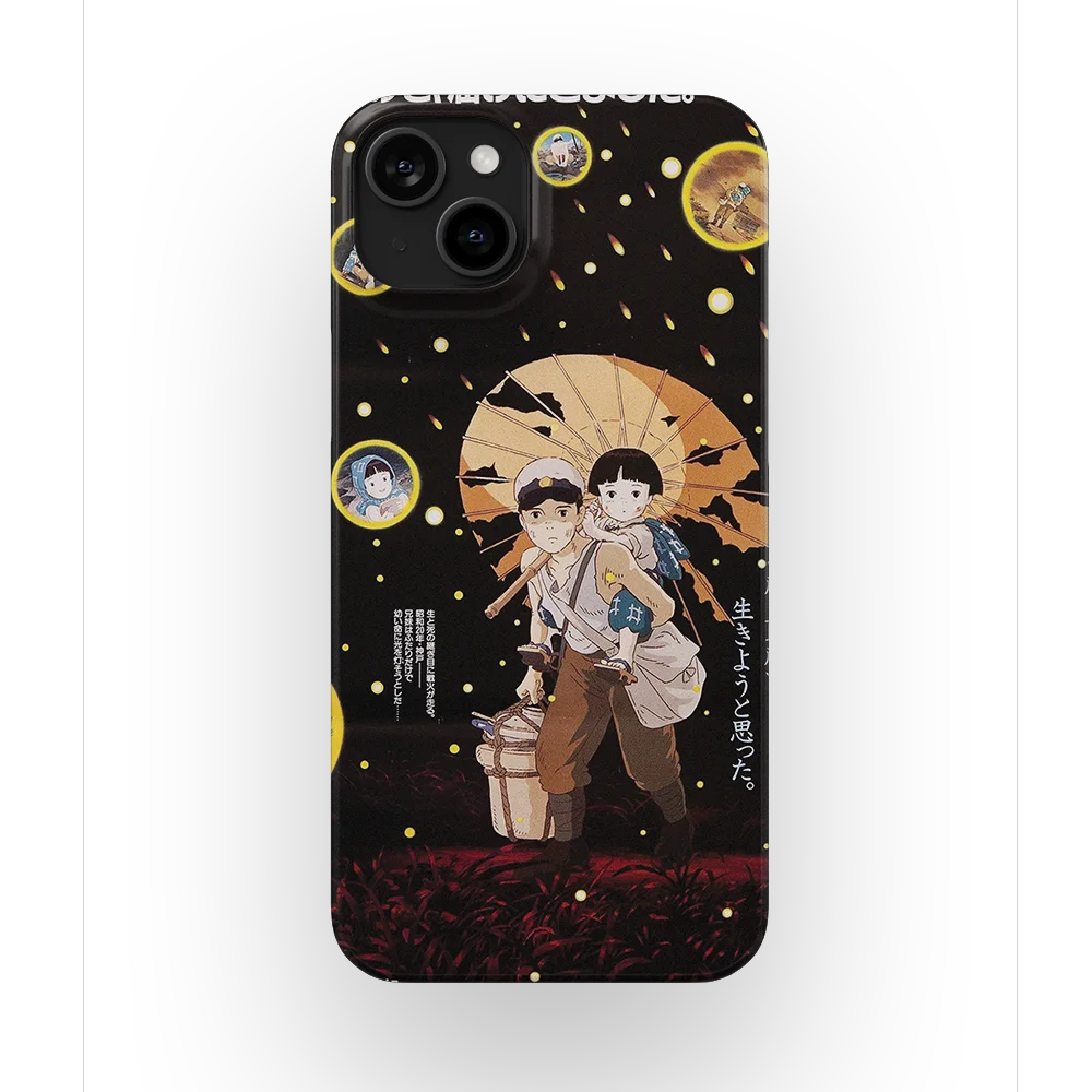 grave of the fireflies vintage poster slim iphone 15 plus grave of the fireflies vintage poster slim iphone 15 plus