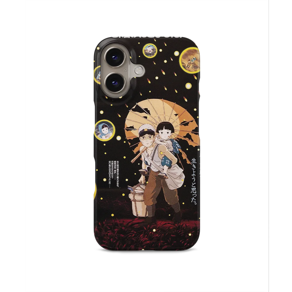 grave of the fireflies vintage poster slim iphone 16 grave of the fireflies vintage poster slim iphone 16
