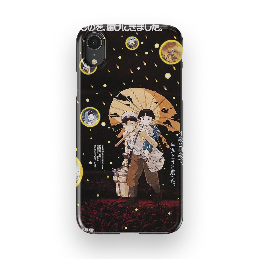 grave of the fireflies vintage poster slim iphone xr grave of the fireflies vintage poster slim iphone xr