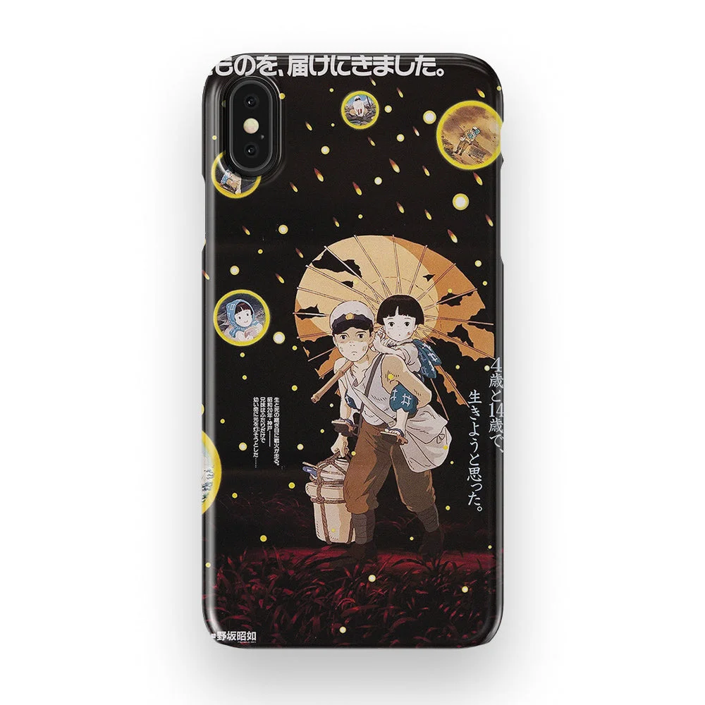 grave of the fireflies vintage poster slim iphone xs max grave of the fireflies vintage poster slim iphone xs max