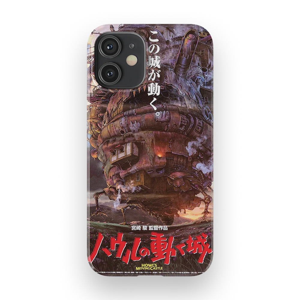 howls moving castle vintage poster slim iphone 12 mini howls moving castle vintage poster slim iphone 12 mini
