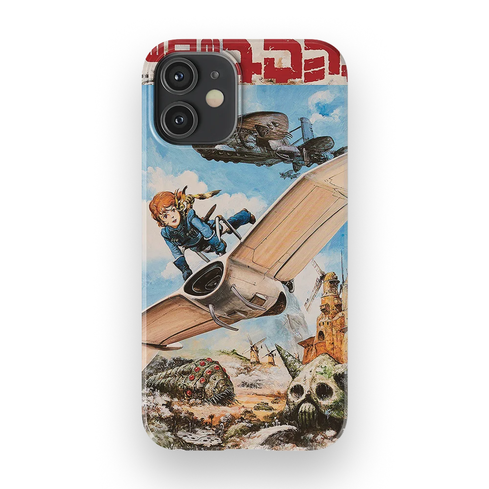 nausicaa of the valley of the wind vintage poster ii slim iphone 12 mini nausicaa of the valley of the wind vintage poster ii slim iphone 12 mini