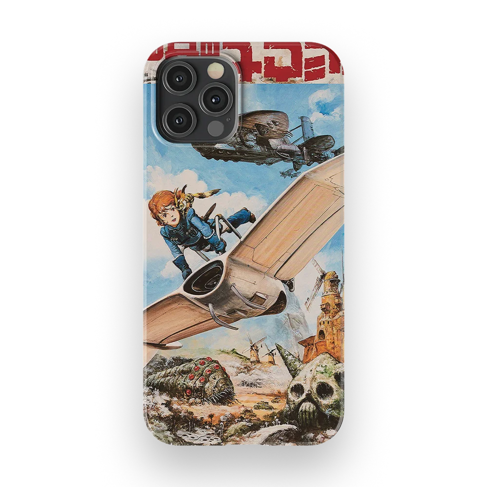 nausicaa of the valley of the wind vintage poster ii slim iphone 12 pro nausicaa of the valley of the wind vintage poster ii slim iphone 12 pro