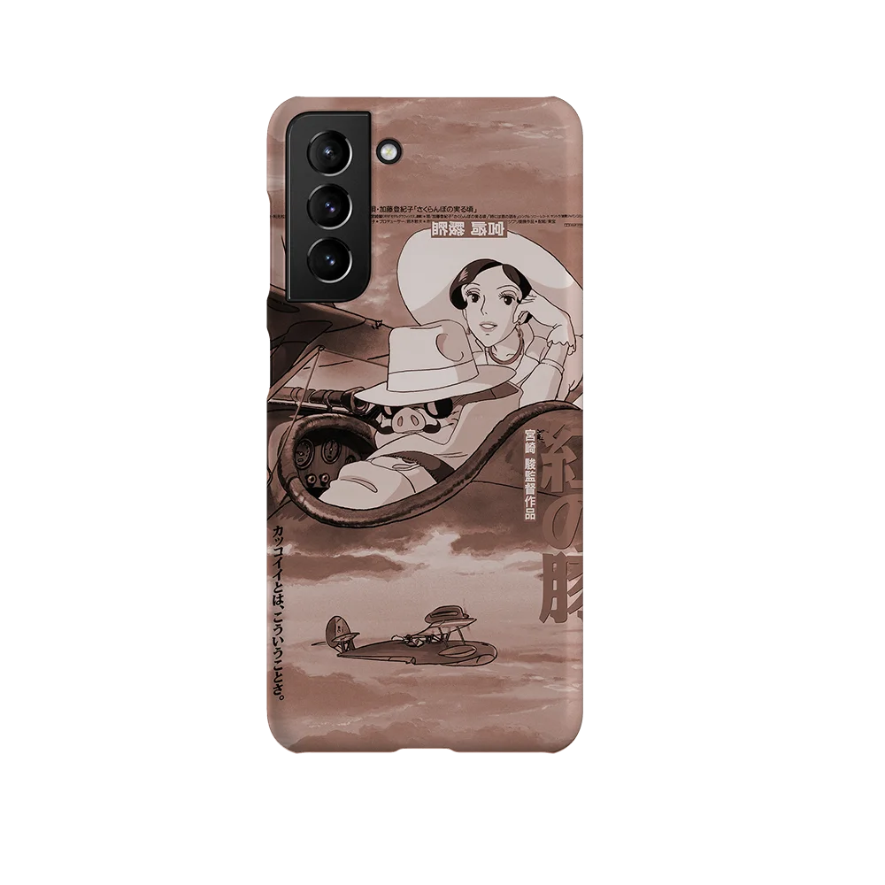 porco rosso vintage poster slim galaxy s21 porco rosso vintage poster slim galaxy s21