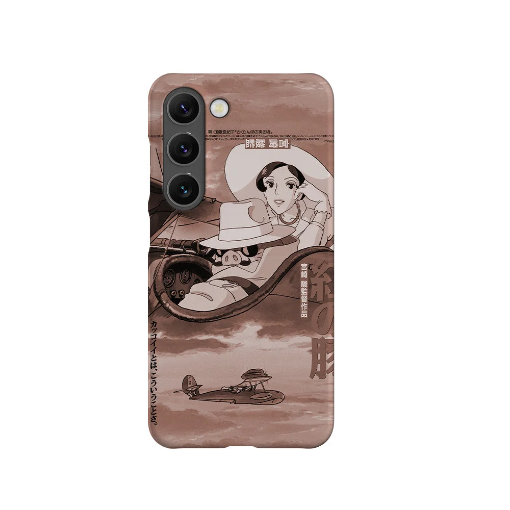 porco rosso vintage poster slim galaxy s23 porco rosso vintage poster slim galaxy s23