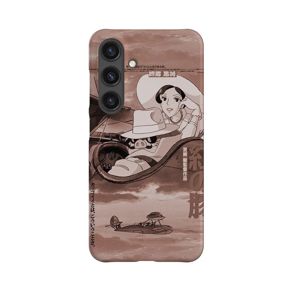 porco rosso vintage poster slim galaxy s24 porco rosso vintage poster slim galaxy s24