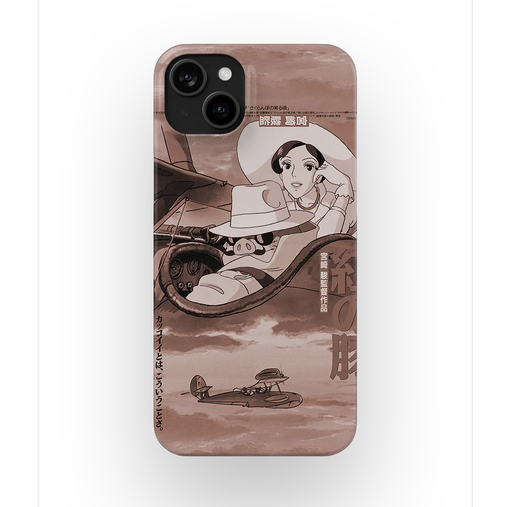 porco rosso vintage poster slim iphone 15 plus porco rosso vintage poster slim iphone 15 plus