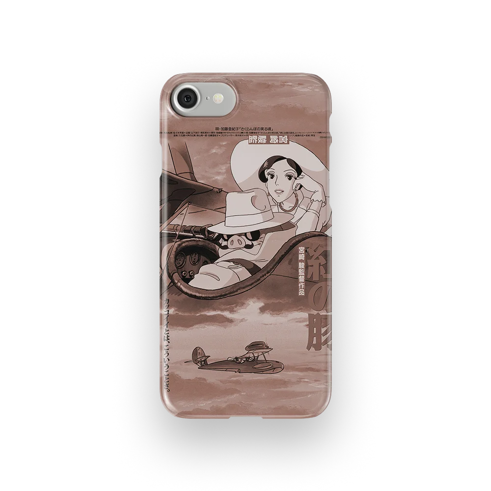 porco rosso vintage poster slim iphone 8 porco rosso vintage poster slim iphone 8