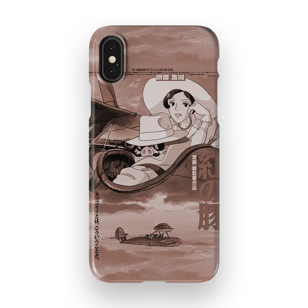 porco rosso vintage poster slim iphone xs porco rosso vintage poster slim iphone xs